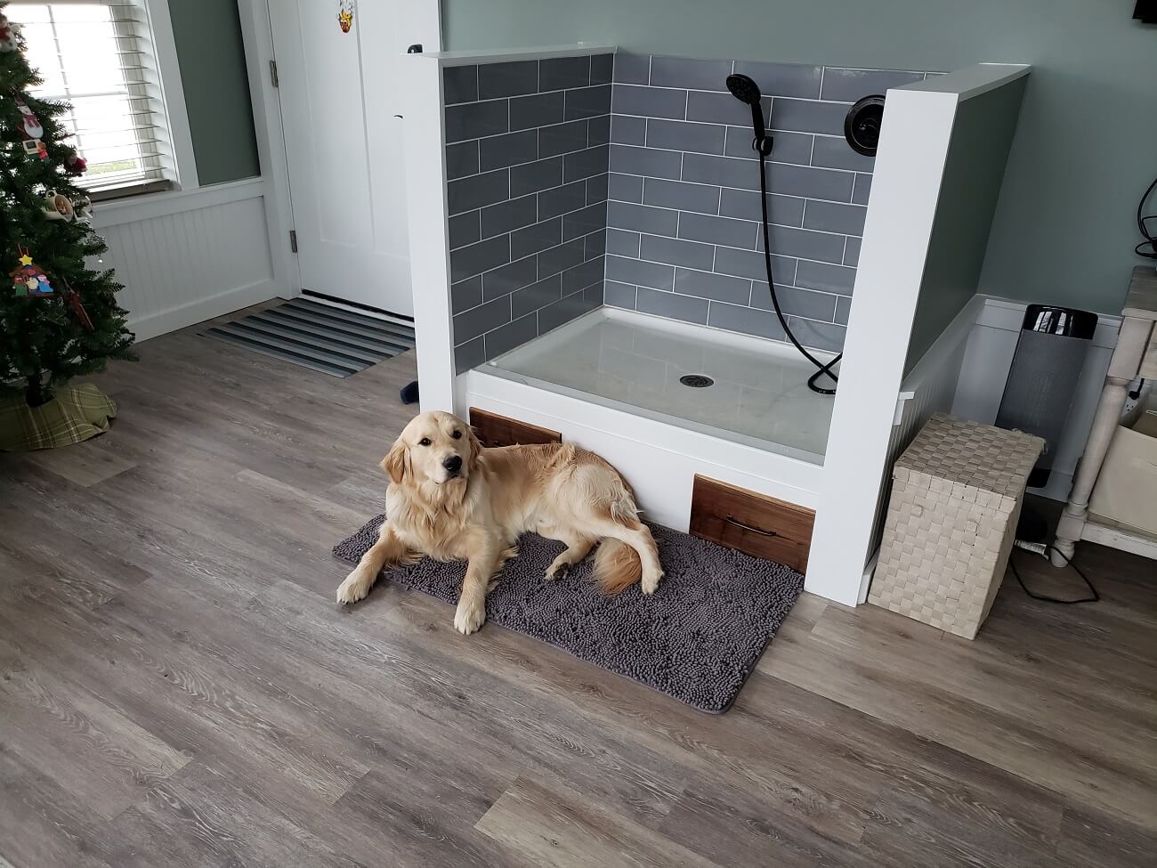 four season room custom dog washing station 